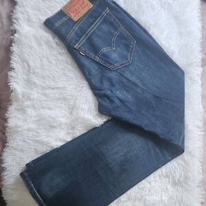 LEVIS Men's Bootcut Jeans - Dark Blue, Almost New